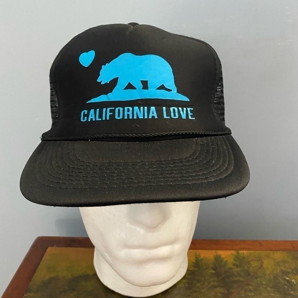 Retro Trucker California Love Bear Republic Hat - Picture 2 of 5
